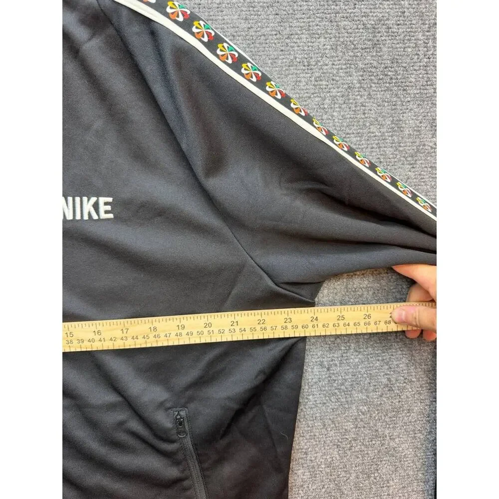 Nike Women's Track Suit Set Black Rainbow Tape Jacket Pants Size L